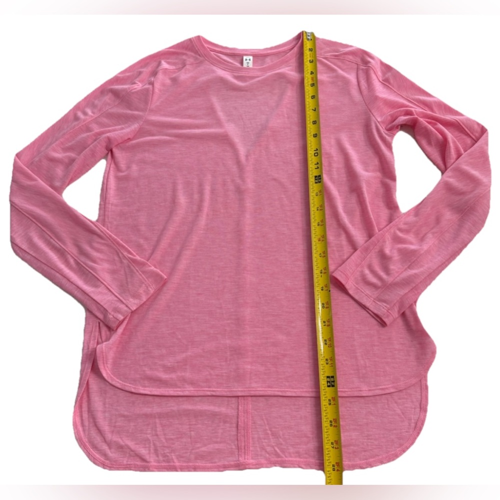 Under Armour Loose Fit Long Sleeve Top Women’s S Pink Lightweight Cut Out Back - Picture 7 of 8